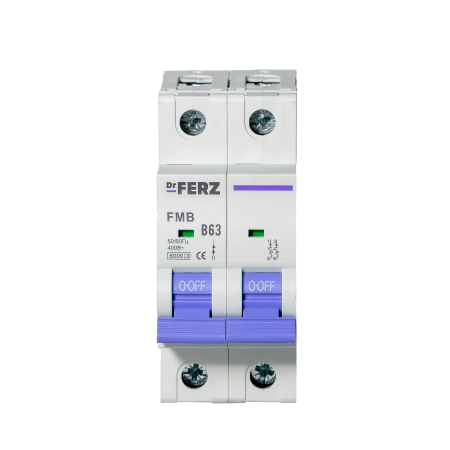 FMB-B 6kA 2P 63 х-ка B Автоматический выключатель